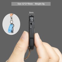 Barrysail Usb Rechargeable Keychain Light 3Pcs Mini Led Flashlight With Keyring Great Edc Tool Portable Key Ring Torch For Ou