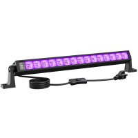 Lamvip 42W Led Black Light Bar Blacklight Bars Black Lights With Plug 5Ft Cord 60 Led Beads And Switch For Glow Party Halloween