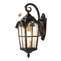 Edishine Dusk To Dawn Outdoor Wall Lights 204 Large Size Exterior Lantern Fixture Porch Lights Wall Mount Roman Wall Lamp