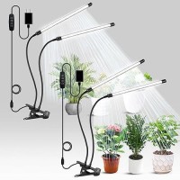 Plant Grow Light For Indoor Plants Led Grow Lamp 2 Head 2 Pack