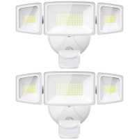 Onforu 2 Pack 65W Led Motion Sensor Outdoor Lights 6500Lm 6500K Ip65 Waterproof Security Lights Motion Outdoor Flood Lights Fix