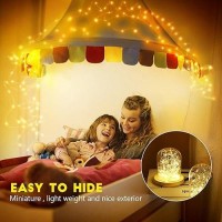 Minetom 24 Pack Fairy Lights Battery Operated String Lights 7 Ft 20 Led Mini String Lights Waterproof Silver Wire Firefly Ligh