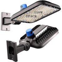 150W Led Parking Lot Lights Outdoor21000Lm Eqv 600W Hps Parking Lot Led Lights Commercial Ip65 Led Pole Light Arm Mount With