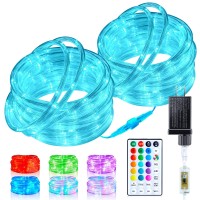 Minetom Color Changing Rope Lights Outdoor 66Ft 200 Led Halloween String Lights With Remote18 Colors Connectable Rope Lights