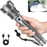 Rechargeable Led Flashlights High Lumens 990 000 Lumen Brightest Flashlight With 5 Modes And Waterproof Long Lasting Powerful