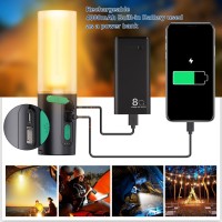 Audles Camping String Lights 33Ft Light With Lantern 4 In 1 Design Camping Lights 4000Mah Charger 7 Modes Ipx6 Waterproof Rech