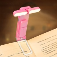 Vekkia 10 Led Usb Rechargeable Book Light For Reading In Bed Portable Clipon Led Reading Light Bookmark Lamp With 3 Colors