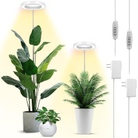 Lbw Grow Lights For Indoor Plants 144 Leds Full Spectrum Plant Light Large Plant Lamp With 4 Dimmable Levels 4812H Auto On