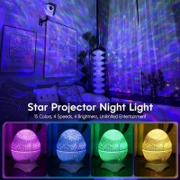 Rossetta Star Projector Galaxy Projector Led Lights For Bedroom Remote Control White Noise Bluetooth Speaker Night Light Fo