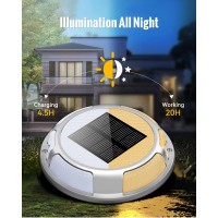 Fabstyl Solar Driveway Lights Dock Lights Waterproof 12 Pack 2 Colors In 1 Outdoor Led Solar Deck Lights Solar Powered Walk Wa