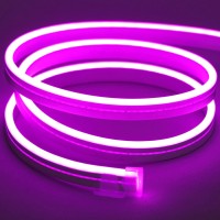 Meijiajia Led Neon Strip Lights, Purple 12V/16.4Ft, Flexible Diffuser, Cuttable & Bendable Waterproof Silicon, For Devices Lighting Upgrade, Decor & Sign Custom. [Power Adapter Not Included]