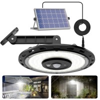 Fabstyl Solar Light Indoor Outdoor 3000Lm Solar Shed Light Rotation Design Waterproof 5 Modes 2 For All Day Lighting Motion