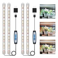 Kullsinss 16 In Plant Grow Light Strips 120 Leds Grow Lights For Indoor Plants Full Spectrum With Upgrade Timer 6 12 16 Hrs 5