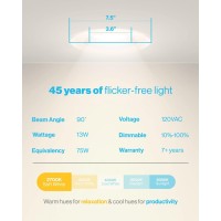 Sunco Lighting 48 Pack 5/6 Inch Led Can Lights Retrofit Recessed Lighting, Baffle Trim, Dimmable, 2700K Soft White, 13W=75W, 1050 Lm, Damp Rated, Replacement Conversion Kit, Ul Energy Star