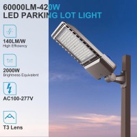 Lightdot 420W Led Parking Lot Light Arm Mount Parking Lot Lighting 63000Lm Eqv 1600W Hps Dusk To Dawn Led Street Light Outdoor