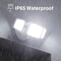 Onforu 60W Led Dusk To Dawn Outdoor Lighting 2 Packs 6000Lm Exterior Flood Lights Ip65 Waterproof Outdoor 3 Adjustable Heads P