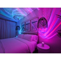 Blisslights Velarus Led Aurora Projector Northern Lights Wifi App For Bedroom Relaxation Meditation Home Theater And Nig