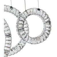 5 Hoop Crystal Progression Chandelier Integrated Led, Dimmable, Chrome(D0102Hge4Xu)