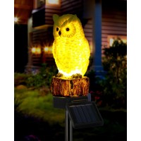 Istatue Owl Solar Decorative Garden Stake Lighting Waterproof Cute Animal Outdoor Figurine Lights Ornament Statue Decor For Pat