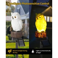 Istatue Owl Solar Decorative Garden Stake Lighting Waterproof Cute Animal Outdoor Figurine Lights Ornament Statue Decor For Pat