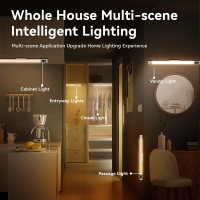 Under Cabinet Lights,64 Led Motion Sensor Light Indoor, Closet Lights With 2200Mah Large Battery,14In Rechargeable Magnetic Under Counter Lights For Kitchen,Battery Level Display(3 Color Temps)