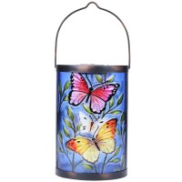 Hanging Solar Lantern Outdoor Waterproof Led Butterfly Solar Lights Decorative Solar Garden Lanterns Tabletop Lamp For Outdoor Patio Yard Decor