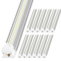 Onlylux Led Shop Light 4Ft 6000K 50W 7500Lm Linkable Utility Ceiling Light Fixture 4 Foot T8 Integrated Led Tube Lights V Sha