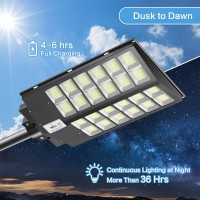 Deepn 4200W Solar Street Light Outdoor Waterproof 450000 Lumens Dusk To Dawn Solar Flood Lights Outdoor Motion Sensor Led Solar