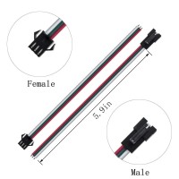 Wesiri 10 Pairs 3Pin Jst Sm Femalemale Connectors 15Cm 22Awg Wire For Ws2812B Ws2812 Ws2811 Sk6812 Led Strip Light