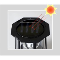 Solar Lighthouse Rotating Light 360 Degree Light Houses Lamp For Yard Ip65 Waterproof Durable Lighthouse Lamps Towers Statue