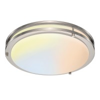 Dimmable Led Flush Mount Ceiling Light Fixture 14 Inch Ceiling Lights For Kitchen Bedroom Bathroom Hallway 2700K3000K4000