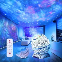 Dinosaur Egg Galaxy Star Projector Starry Light With Wireless Music Player Night Light With White Noise Nebula Timer Remote