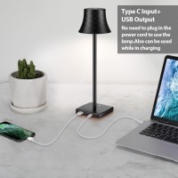 Shangcai Led Desk Lamp Cordless Table Light Rechargeable Battery Powered 3 Levels Brightness Dimmable For Outdoor Portable Rest