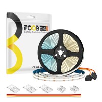 Fcob Cob Cct Flexible High Density Led Strip 16.4Ft 640Led/M Tunable 3000K-6000K Cri90+ Dimmable Deformable Led Light Ribbon For Under Cabinet Bedroom Indoor Decoration Dc24V No Power And Controller