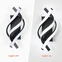 Delipop Wall Sconces Spiral Modern Led Wall Sconce Lighting 21W 6500K Cool White Indoor Wall Light Wall Light Fixtures Acryli