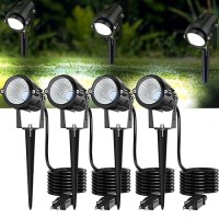 Musuger High Brightness 1000Lm Outdoor Spot Lights For Yard 6500K Daylight Spot Lights Outdoor With 49Ft Electric Cord 10W Le