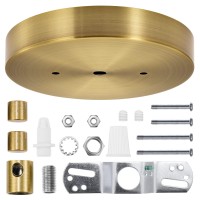 Canomo 6 Inch Antique Brass Ceiling Lighting Canopy Kit Ceiling Plate Cover For Single Pendant Light And Chandelier With All Har