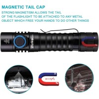 Wurkkos Fc11 Flashlight Rechargeable Usb C Pocket Flashlight, Max 1300 Lumen Ultra Bright Flashlight, Magnetic Flashlight Ip68 Waterproof Flashlight For Camping Hiking Repairing (519A-5000K)