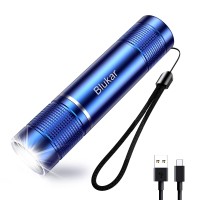 Blukar Flashlight Rechargeable (Blue, 1 Pack)