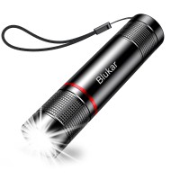 Blukar Flashlight Rechargeable,High Lumens Tactical Flashlight,Super Bright Small Led Flash Light-Zoomable, Adjustable Brightness,Long Lasting For Camping,Outdoors, Christmas Gifts Men & Women -Orange