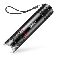 Blukar Flashlight Rechargeable,High Lumens Tactical Flashlight,Super Bright Small Led Flash Light-Zoomable, Adjustable Brightness, Long Lasting For Camping, Outdoors, Christmas Gifts Men & Women-Brown