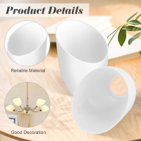 5 Pieces Plastic Lamp Shade Replacement Horseshoe Lampshade Cover White Floor Lamp Light Covers For Multihead Stand Up Lamp Pen