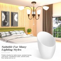 5 Pieces Plastic Lamp Shade Replacement Horseshoe Lampshade Cover White Floor Lamp Light Covers For Multihead Stand Up Lamp Pen