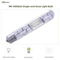 Vegelumax Mh 400W Metal Halide Hid Grow Light Bulb Lamp With High Par Enhanced Blue And Violet Spectrum For Indoor Horticulture