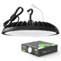 Glitgate Led High Bay Light 200W 28000Lm 5000K High Bay Led Shop Lights 800W Mhhps Equiv Ufo Light With 5Ft Cable Us Plug