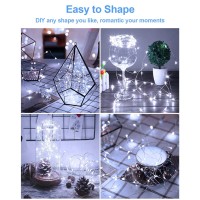 20 Pack Fairy Lights Battery Operated 33Ft 20 Led Mini String Lights Twinkle Lights Copper Wire Firefly Starry Lights For Mason