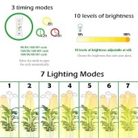 Grow Light With Stand Yadoker Trihead Led Plant Light For Indoor Plants Full Spectrum Grow Lamp 81216H Timer 10 Dimmable