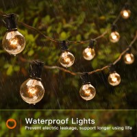 Addlon 962 48 Ft Outdoor String Lights Waterproof Globe Patio Lights With 582 Dimmable G40 Bulbs Ul Listed Hanging Lights