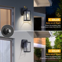 Nooknova Porch Light With Outlet Dusk To Dawn Outdoor Light With Gfci Outlet Porch Light Wall Sconce Waterproof Exterior Light