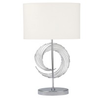 Revamp the aesthetics of your living space with this intriguing and artisinal table lamp The spiral design in the body of this piece is eye catching and elegant in style The open design makes this piece complement your other decor as it makes a confident 